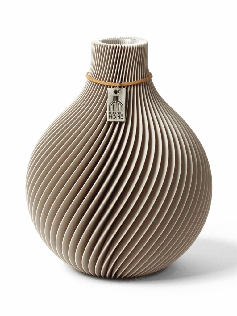 Vase Sphere Cozy Greige Small ICONIC HOME