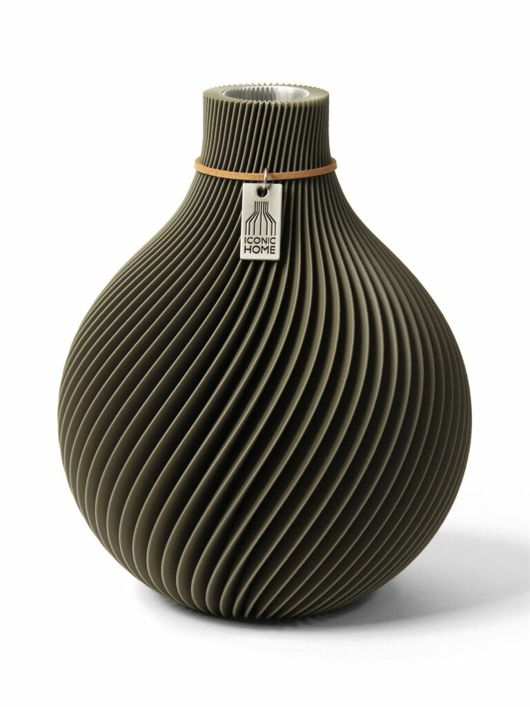 Vase Sphere Mystic Mud Small ICONIC HOME