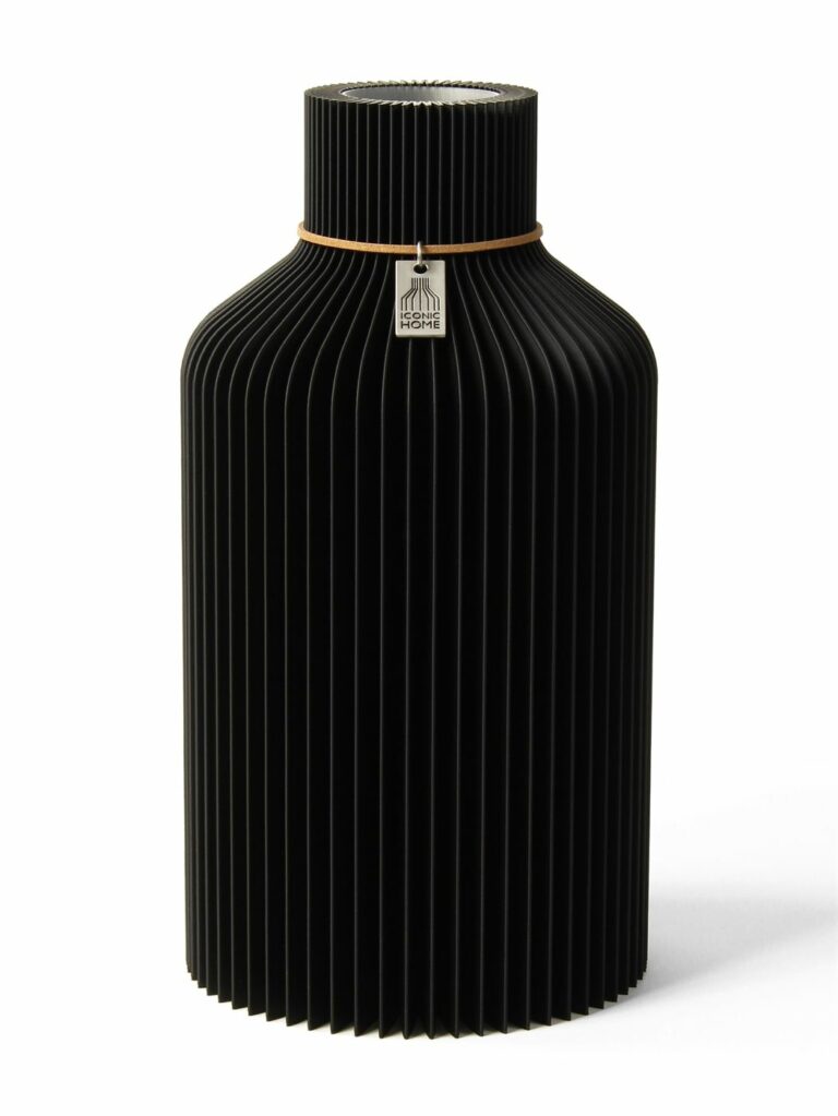 Vase Pure Deep Black Medium ICONIC HOME