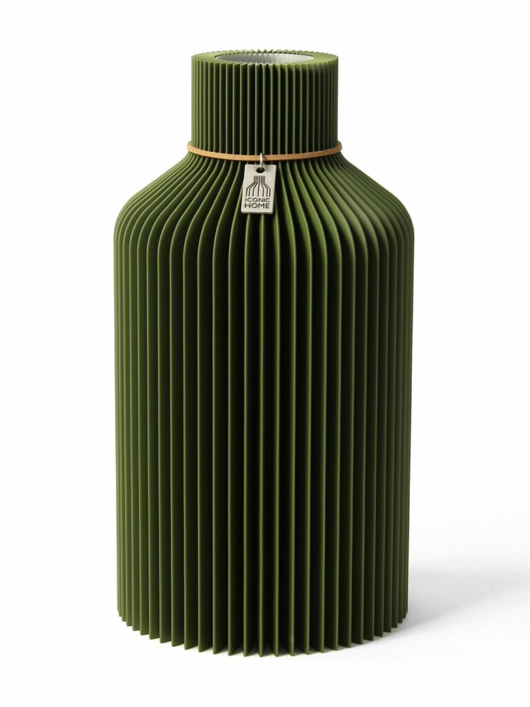 Vase Pure Deep Moss Green Medium ICONIC HOME