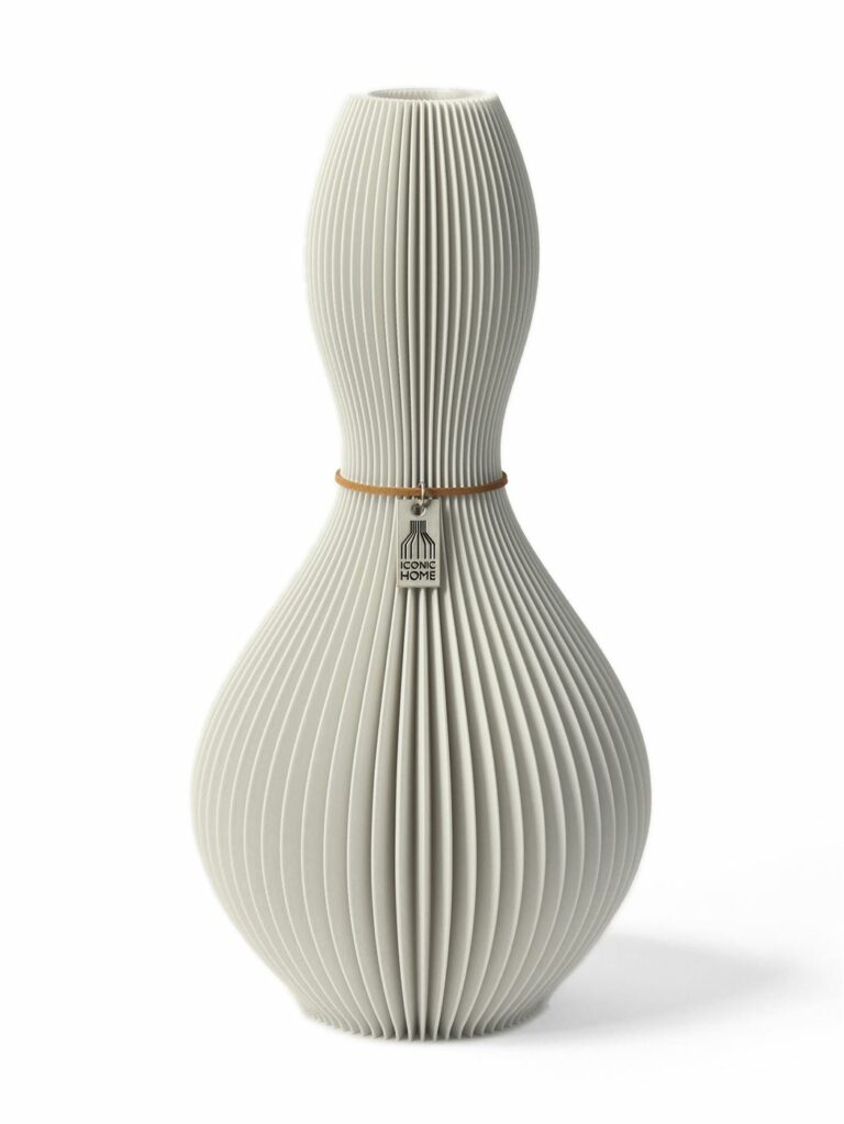 Vase Shape Pure White Medium ICONIC HOME