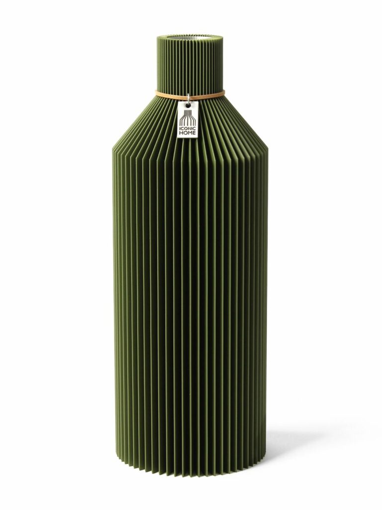 Vase Straight Moss Green Medium ICONIC HOME